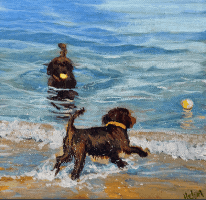Sea Dogs by Helen Sutton — Limited edition Fine Art Giclee print